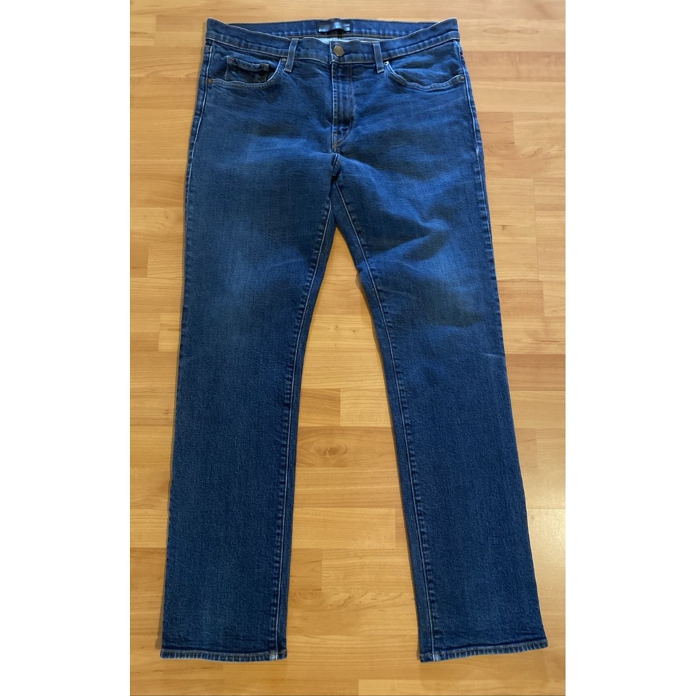 J Brand Kane Resonate Indigo Stretch Straight-Fit Jeans Men's 38‎ × 32